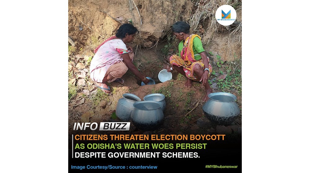 CITIZENS THREATEN ELECTION BOYCOTT AS ODISHA’S WATER WOES PERSIST DESPITE GOVERNMENT SCHEMES