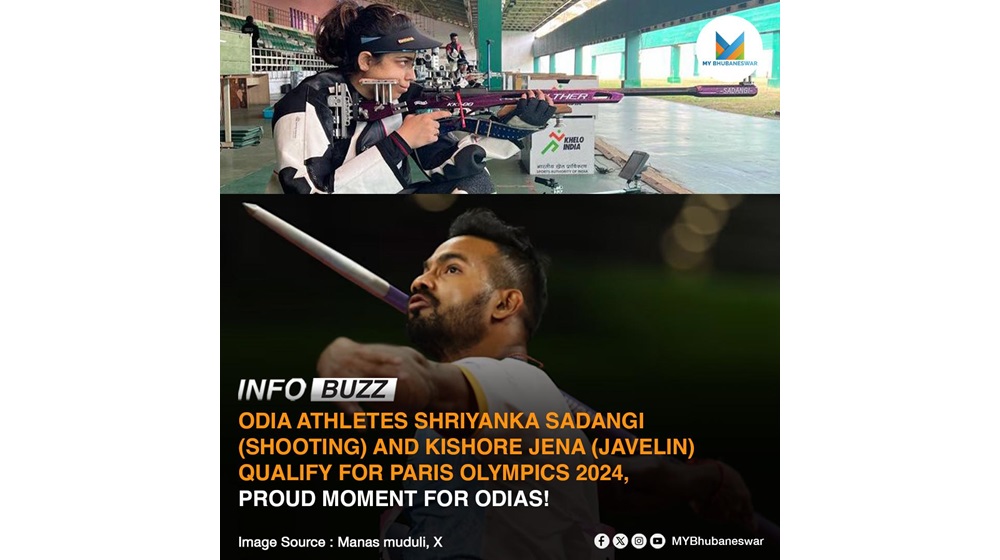 ODIA ATHLETES SHRIYANKA SADANGI (SHOOTING) AND KISHORE JENA (JAVELIN) QUALIFY FOR PARIS OLYMPICS 2024, PROUD MOMENT FOR ODIAS!