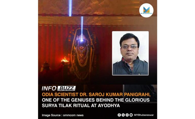 ODIA SCIENTIST DR. SAROJ KUMAR PANIGRAHI, ONE OF THE GENIUSES BEHIND THE GLORIOUS SURYA TILAK RITUAL AT AYODHYA