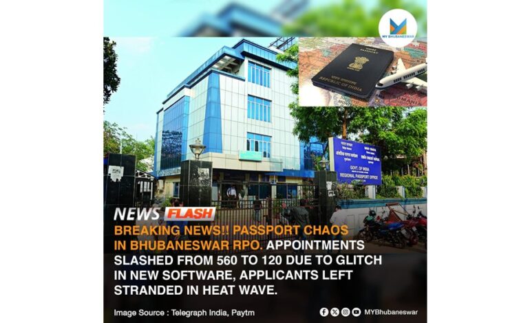 BREAKING NEWS:CHAOS IN BHUBANESWAR RPO AS IT SLASHES APPOINTMENTS FROM 560 TO 120 AMID SOFTWARE WOES, APPLICANTS LEFT STRANDED IN HEAT WAVE.