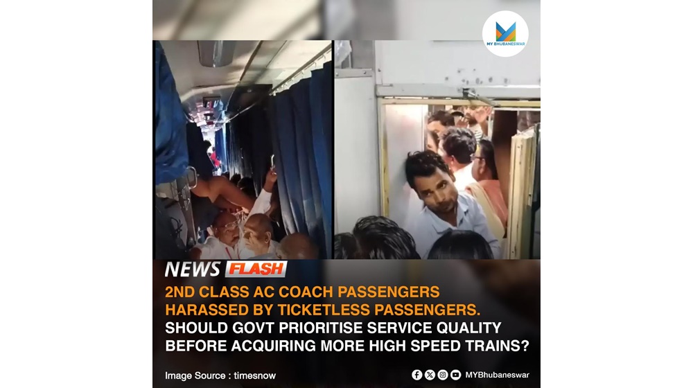 2nd CLASS AC COACH PASSENGERS HARASSED BY TICKETLESS PASSENGERS. SHOULD GOVT PRIORITISE SERVICE QUALITY BEFORE ACQUIRING MORE  HIGH SPEED TRAINS ?