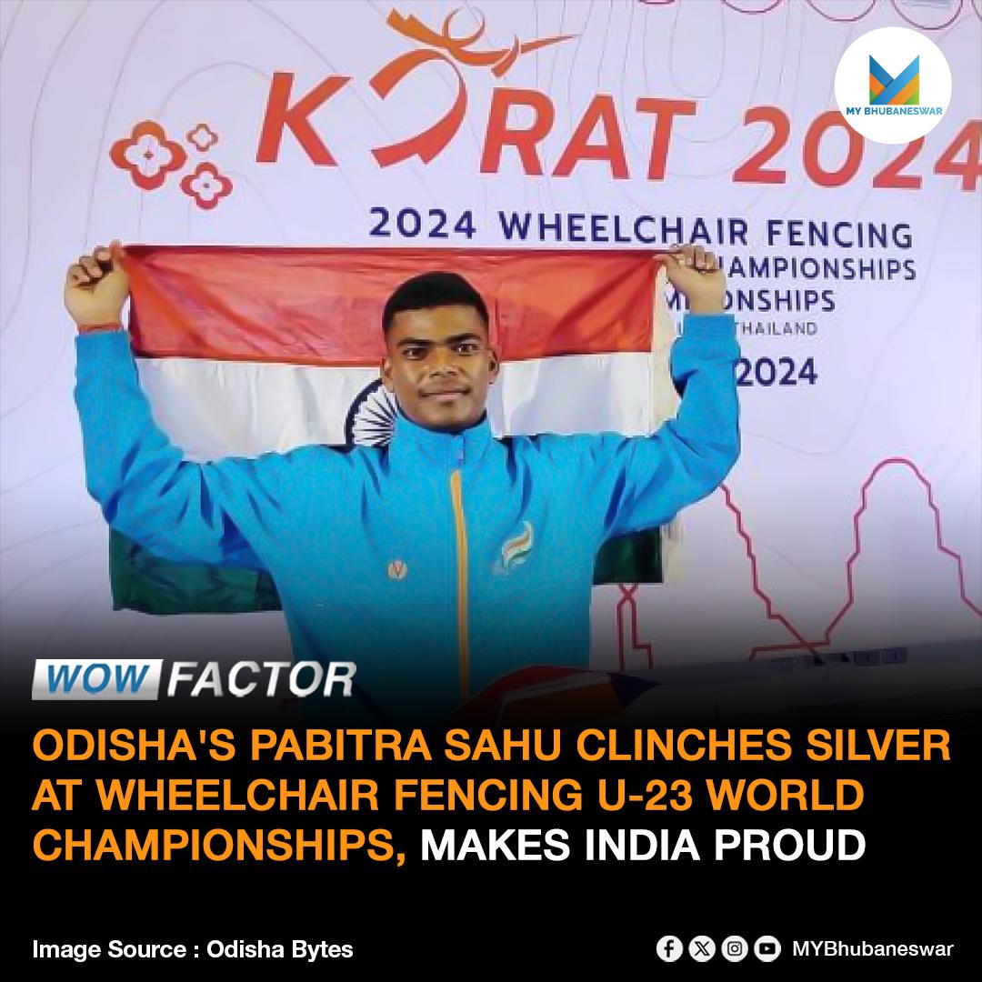 PABITRA SAHU CLINCHES SILVER AT WHEELCHAIR FENCING U-23 WORLD CHAMPIONSHIPS, MAKES INDIA PROUD