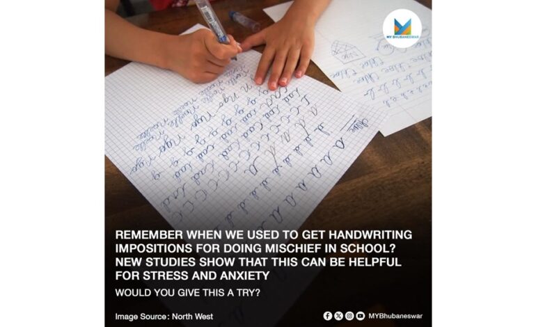 REMEMBER WHEN WE USED TO GET HANDWRITING IMPOSITIONS FOR DOING MISCHIEF IN SCHOOL? NEW STUDIES SHOW THAT THIS CAN BE HELPFUL FOR STRESS AND ANXIETY. IMAGE- North WestWOULD YOU GIVE THIS A TRY?