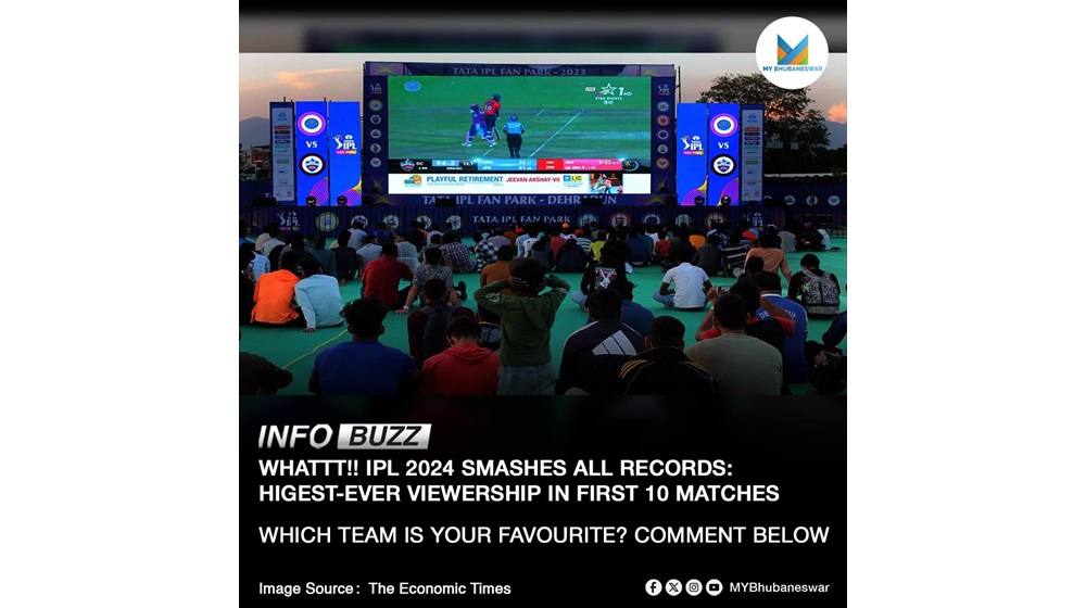 IPL 2024 SMASHES RECORDS: HIGHEST-EVER VIEWERSHIP IN FIRST 10 MATCHES