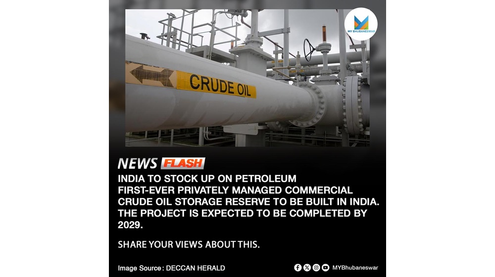 FIRST-EVER PRIVATELY MANAGED CRUDE OIL STORAGE RESERVE TO BE BUILT IN INDIA. THE PROJECT IS EXPECTED TO BE COMPLETED BY 2029.