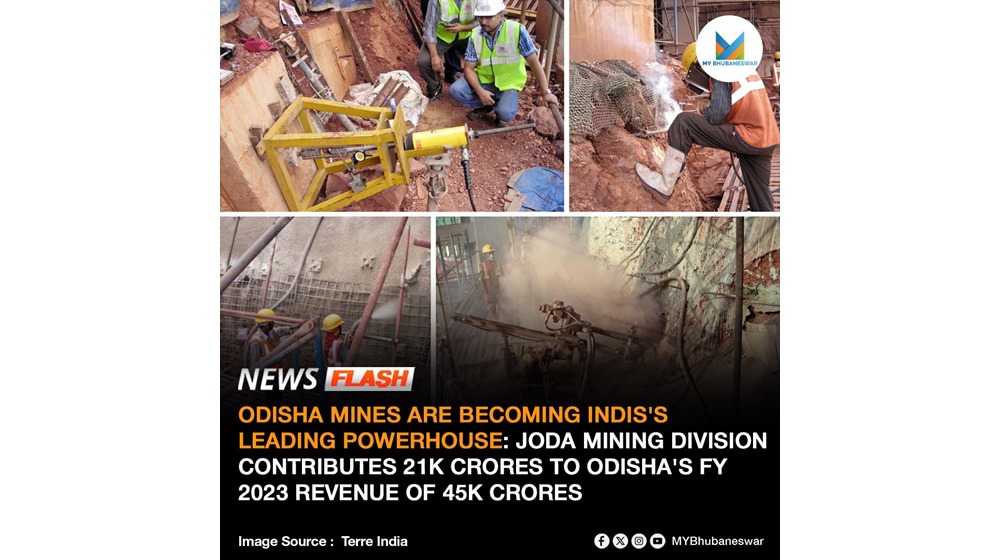 JODA MINING DIVISION CONTRIBUTES 21K CRORES TO ODISHA’S FY 2023 REVENUE OF 45K CRORES