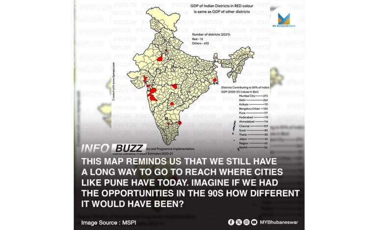 THIS MAP REMINDS US THAT WE STILL HAVE A LONG WAY TO GO TO REACH WHERE CITIES LIKE PUNE HAVE TODAY. IMAGINE IF WE HAD THE OPPORTUNITIES IN THE 90s HOW DIFFERENT IT WOULD HAVE BEEN?